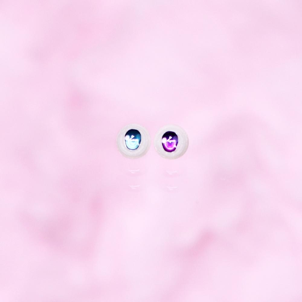 4mmPアイ D2type{-2%} グリーン&パープル