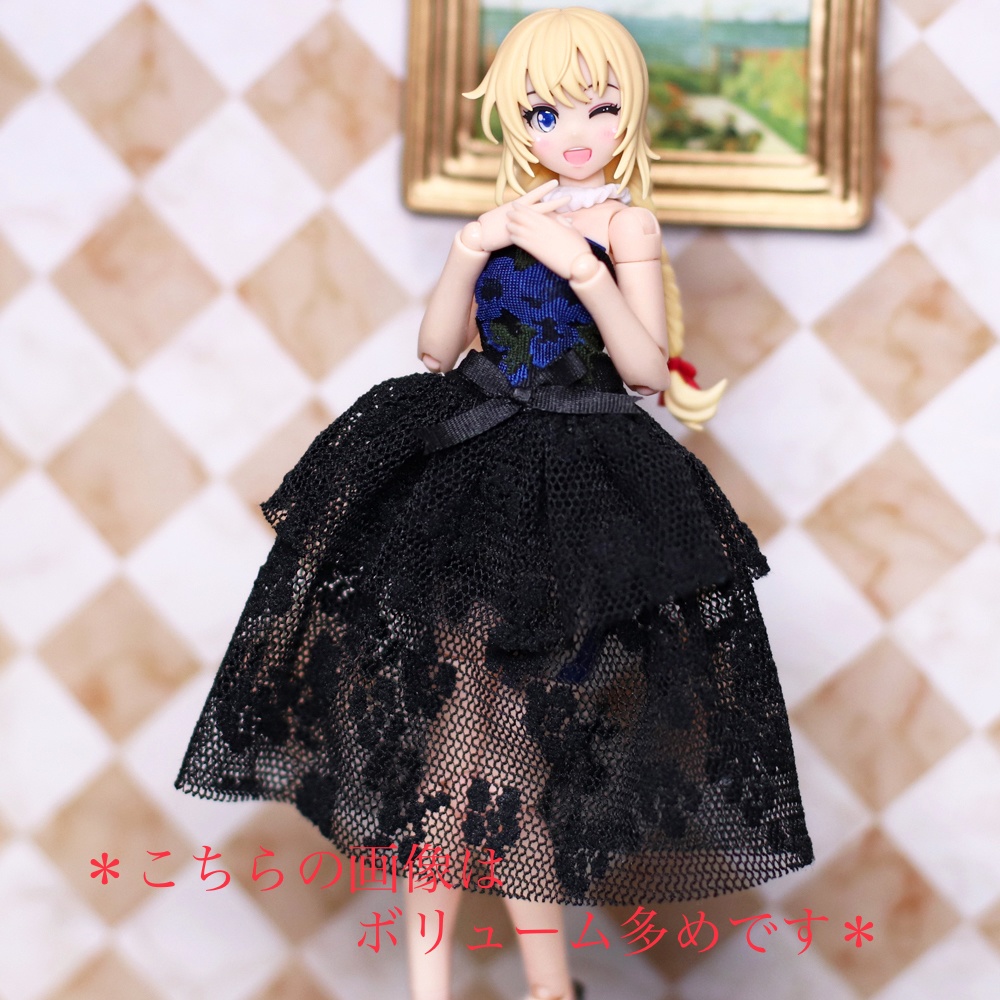 *チュールドレス {蒼バラ柄} ボリュームノーマル