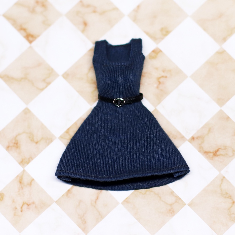 *EKワンピース紺色 {丸銀バックル}*