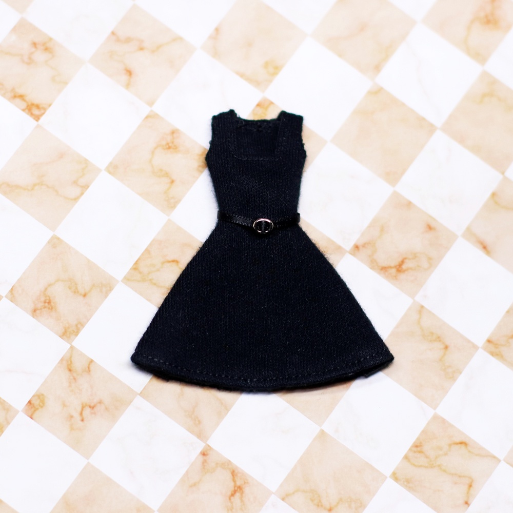 *EKワンピース黒 {丸銀バックル}*