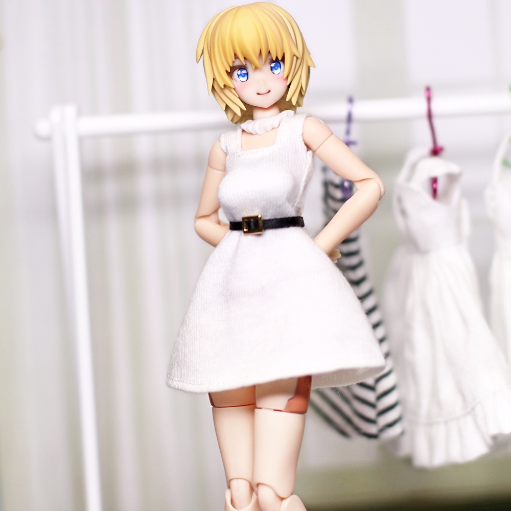 *EKワンピース {白 丸金バックル}*