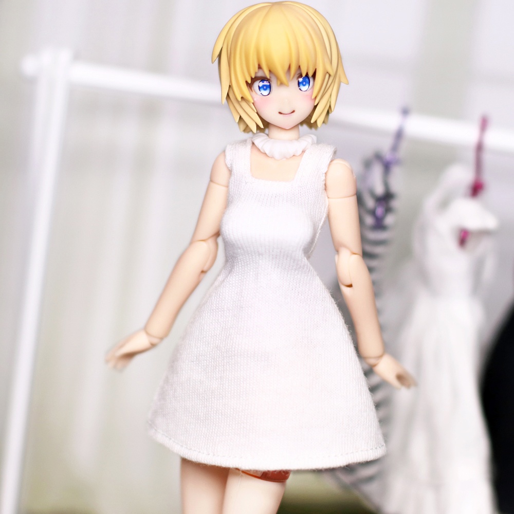 *EKワンピース {白 丸金バックル}*