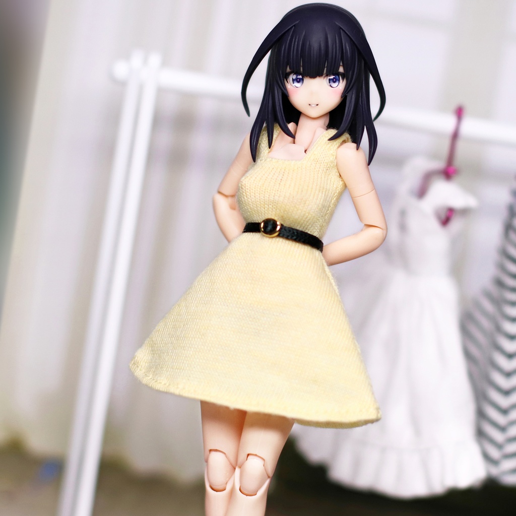 *EKワンピース イエロー {丸銀バックル}*