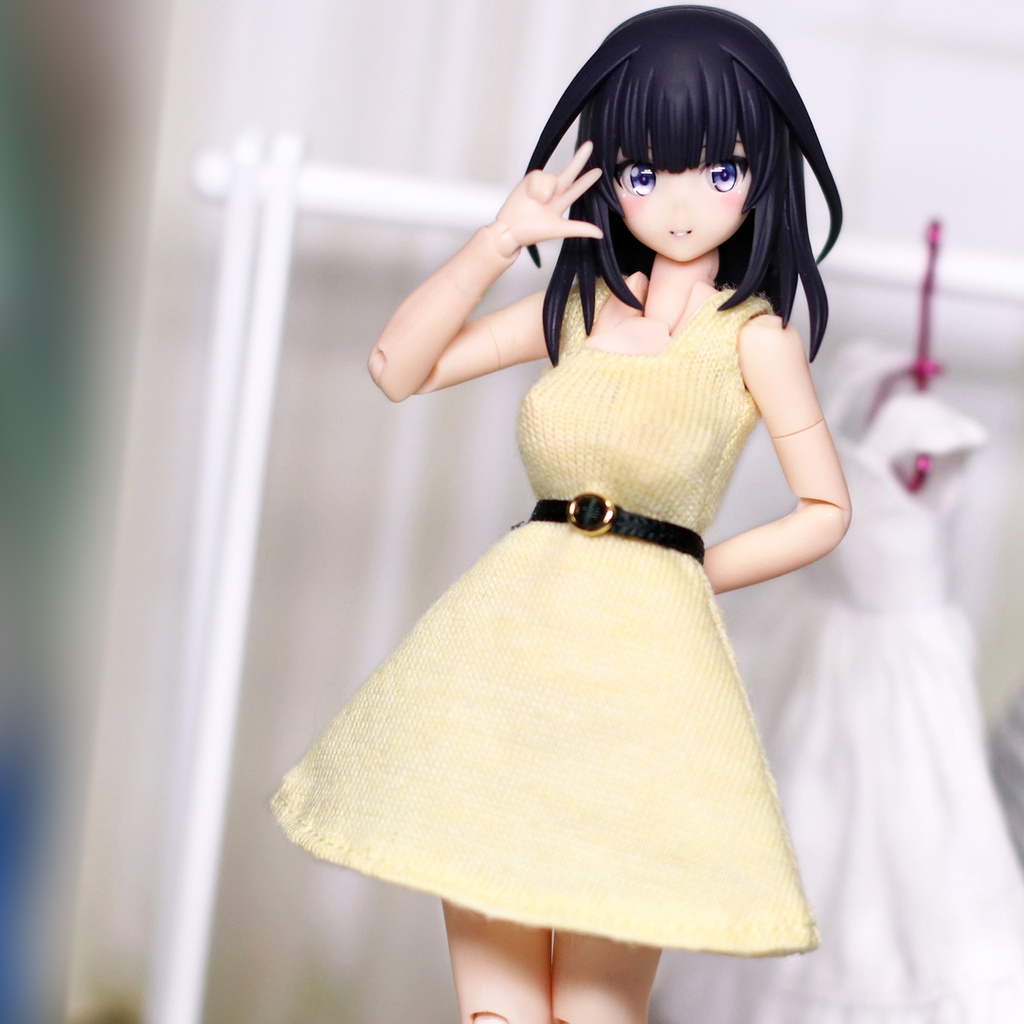 *EKワンピース イエロー {丸銀バックル}*