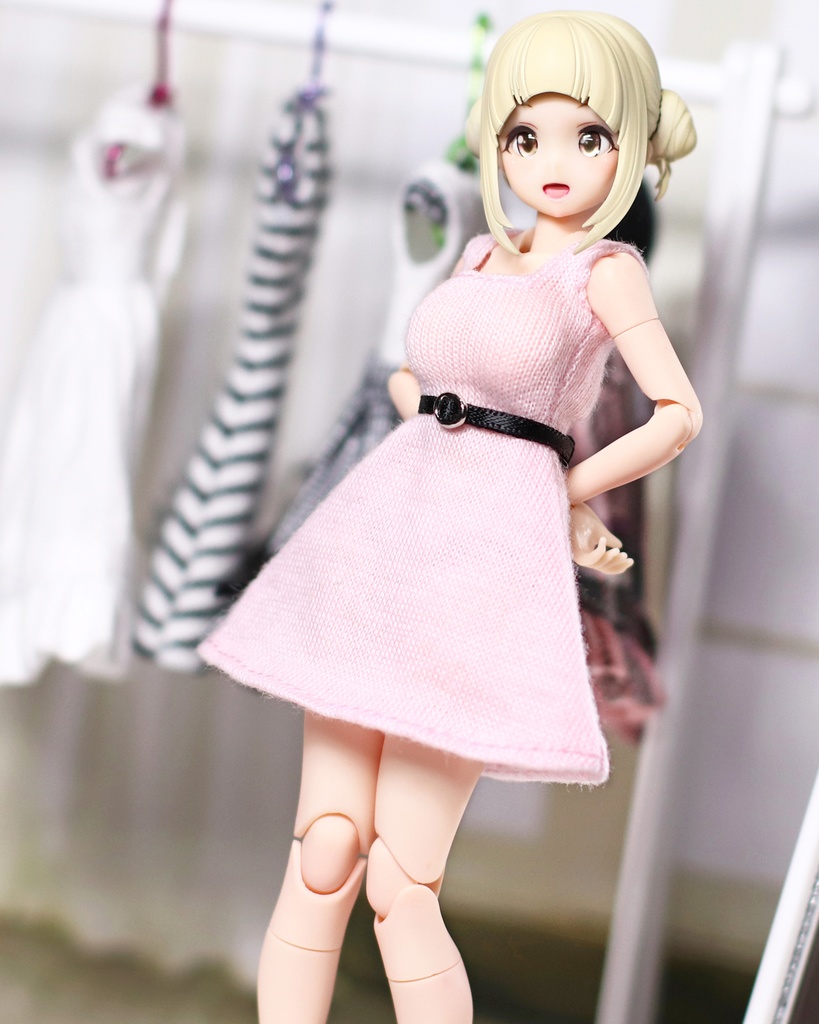 *EKワンピース {ピンク 丸銀バックル}*