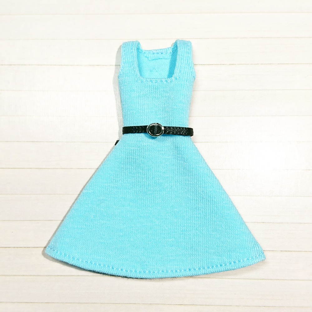 *EKワンピース水色 {丸銀バックル}*