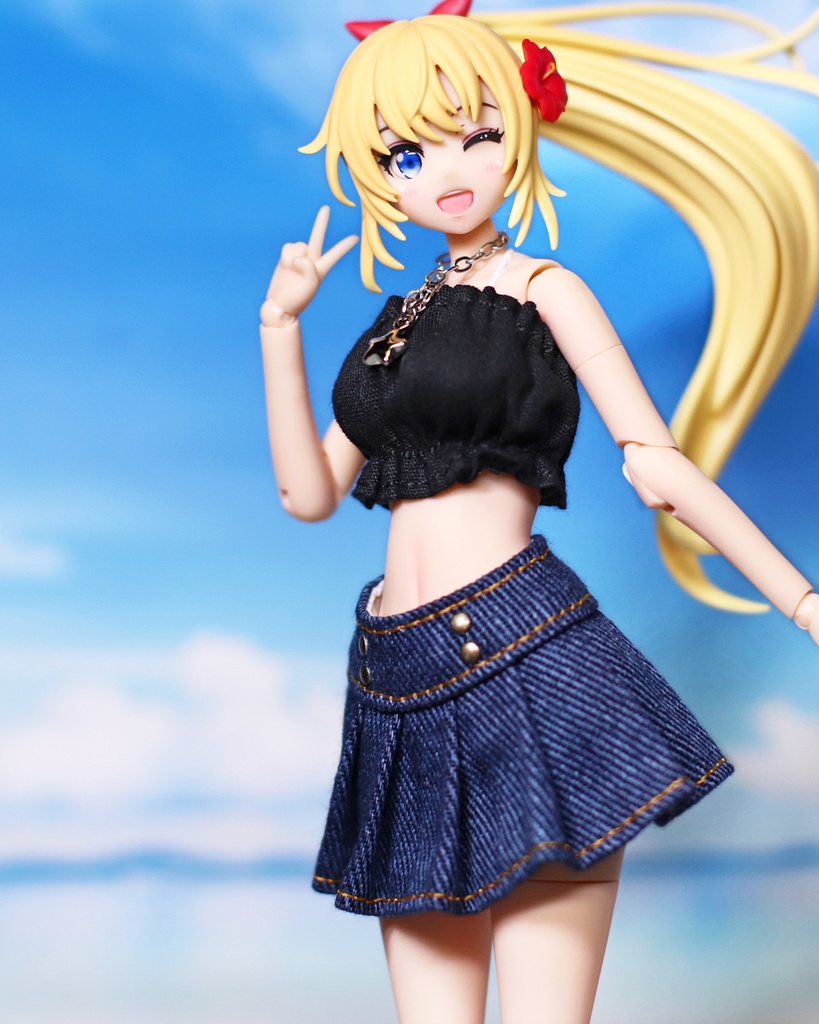 *チューブトップスカートセット E*