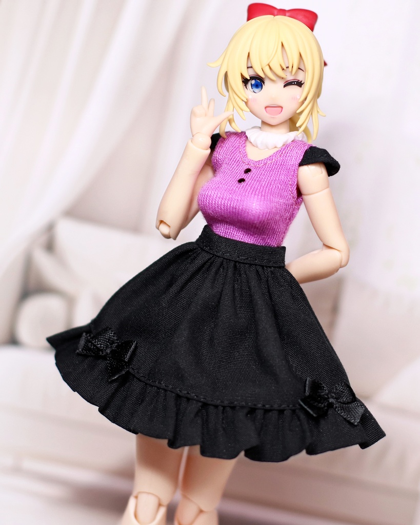 *ピンクトップススカートセット {マゼ×ブラ}*