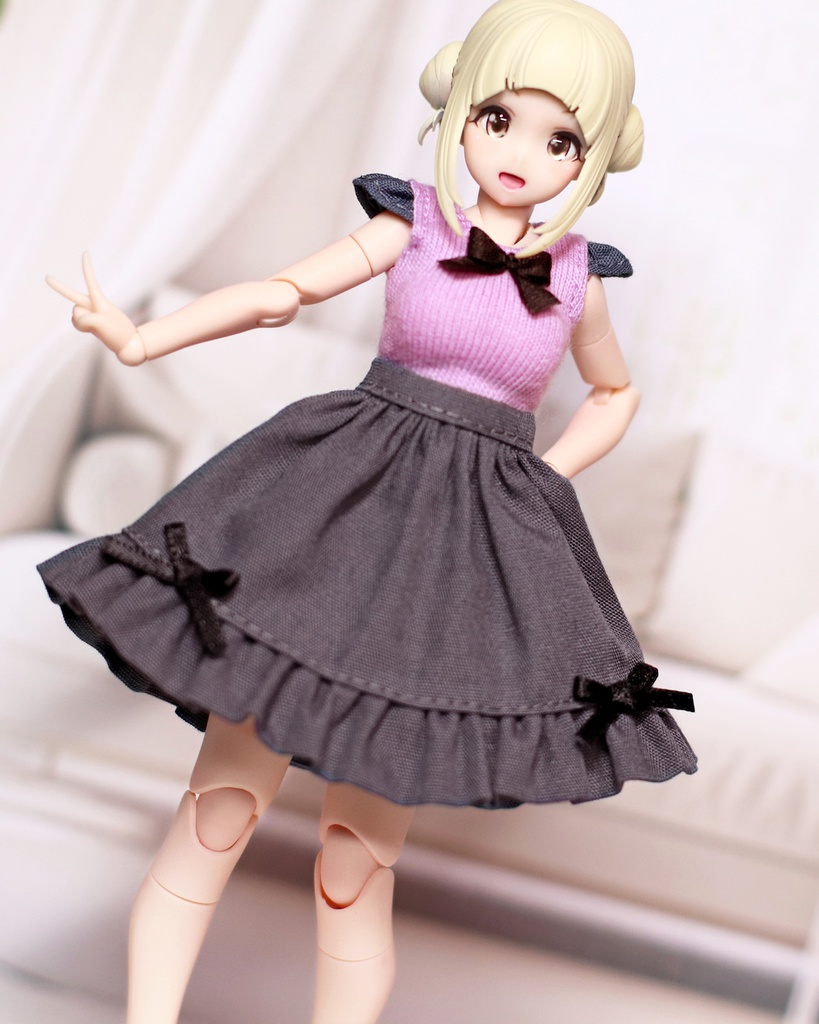 ＊リボントップススカートセット＊