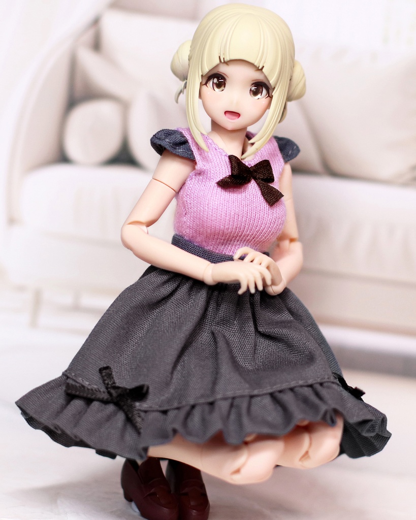 *リボントップススカートセット*