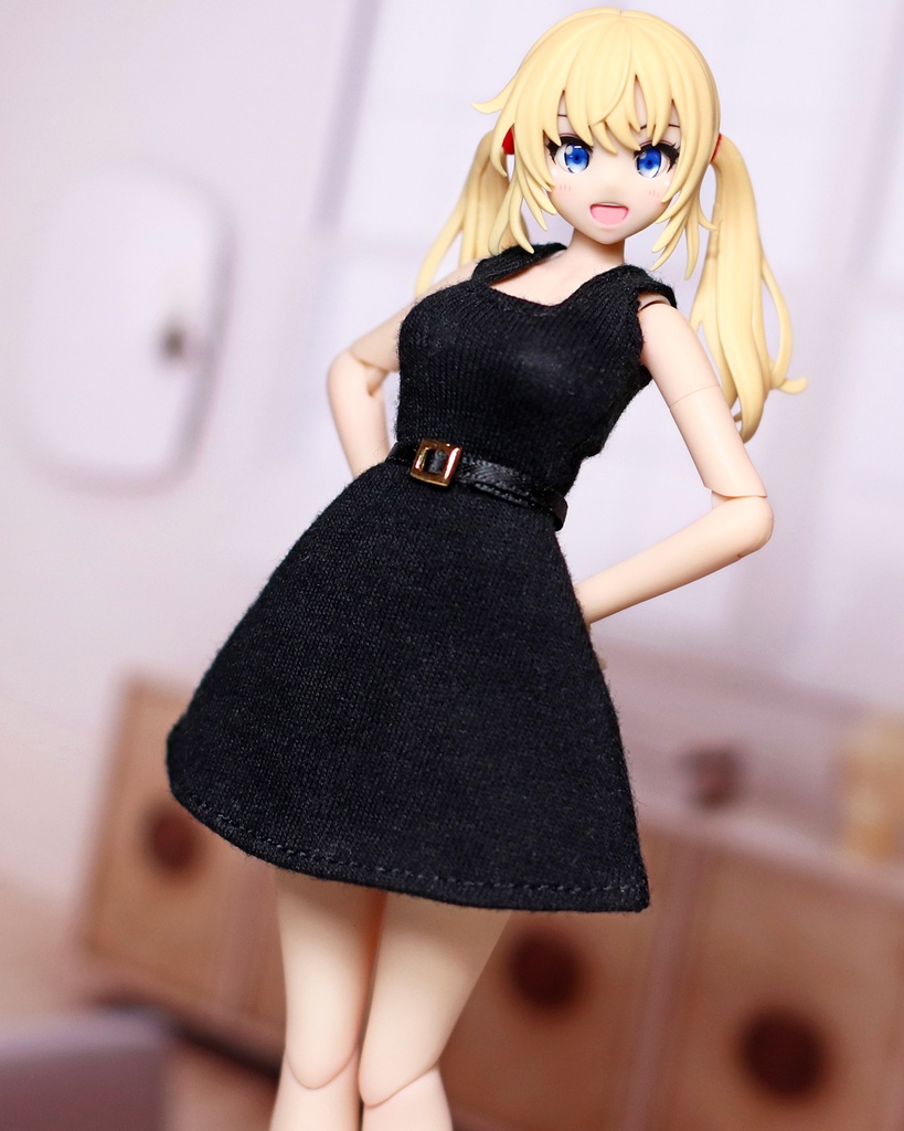 *EKワンピース黒 Lサイズ {角金バックル}*