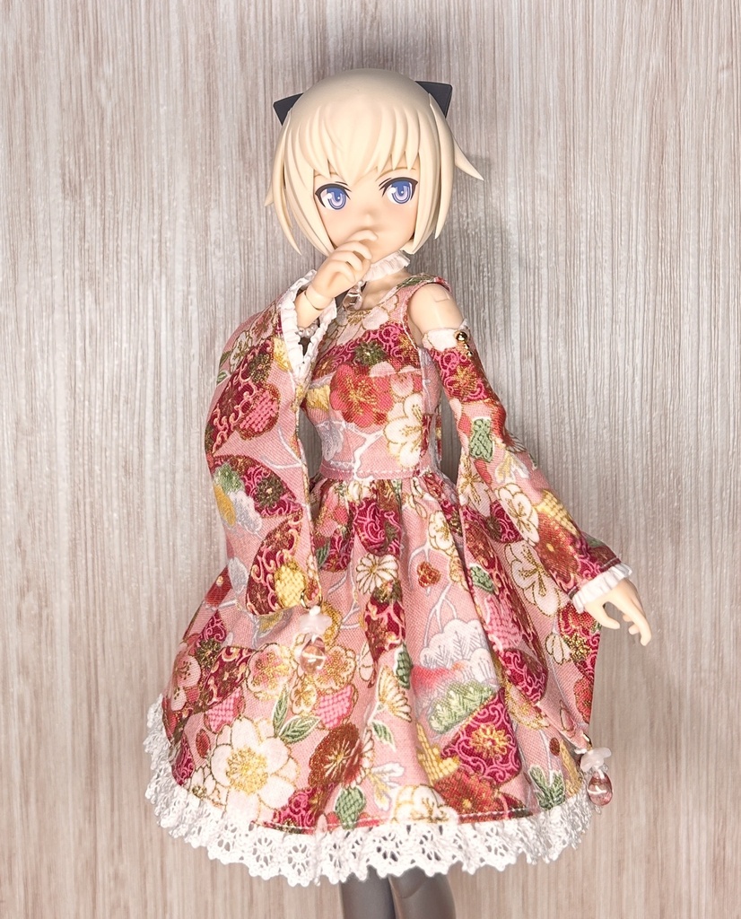 ＊きもの袖ワンピースセット和柄 {グランデスケールサイズ}＊