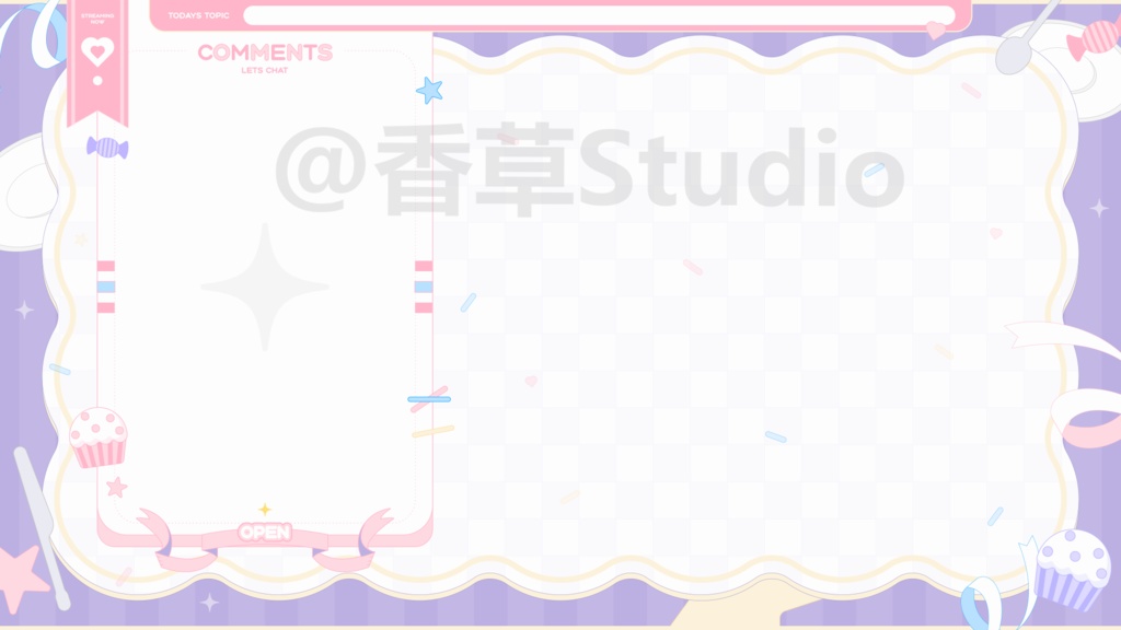 【live2dモデル量販】【 高精度】デザートおじょうさま