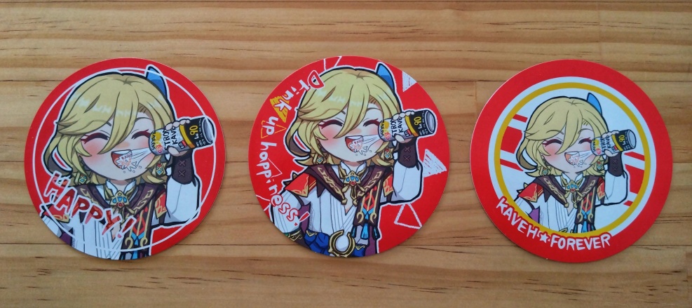 嫌なことを忘れるコースター3枚セット