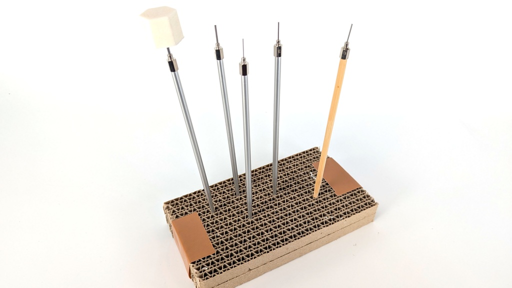 【自宅より発送】(アルミ製)刺すだけ塗装スティック(0.5mm/1mm/1.5mm/2mm孔用)長型