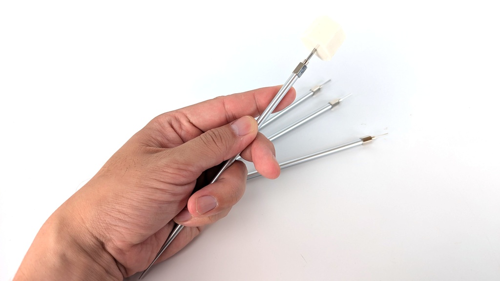 【自宅より発送】(アルミ製)刺すだけ塗装スティック(0.5mm/1mm/1.5mm/2mm孔用)長型