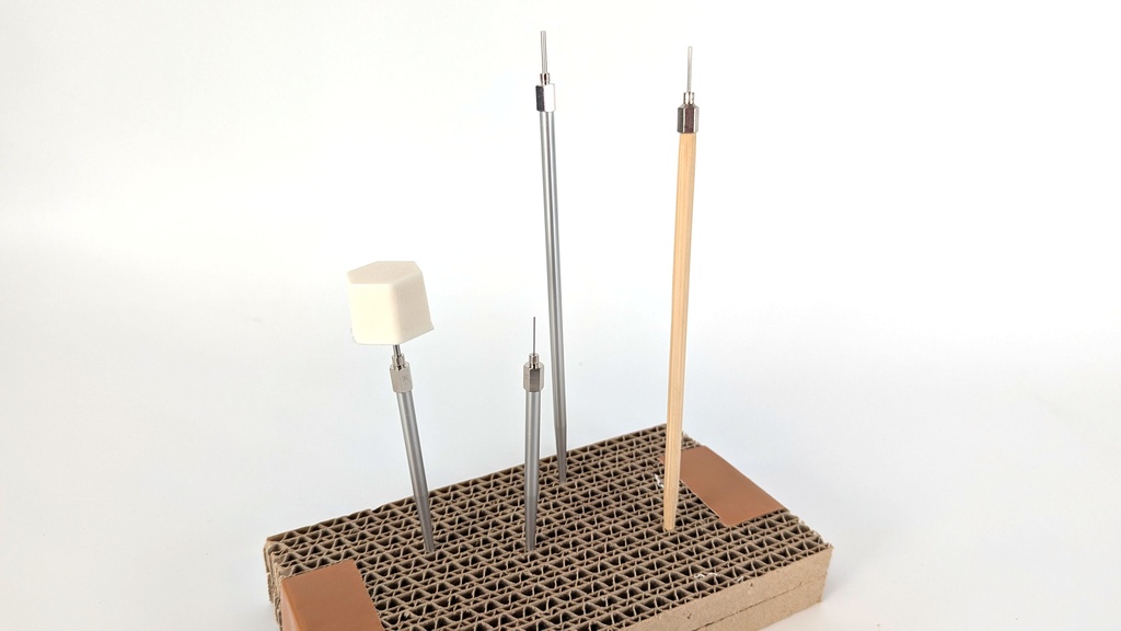 【自宅より発送】(アルミ製)刺すだけ塗装スティック(0.5mm/1mm/1.5mm/2mm孔用) 短型