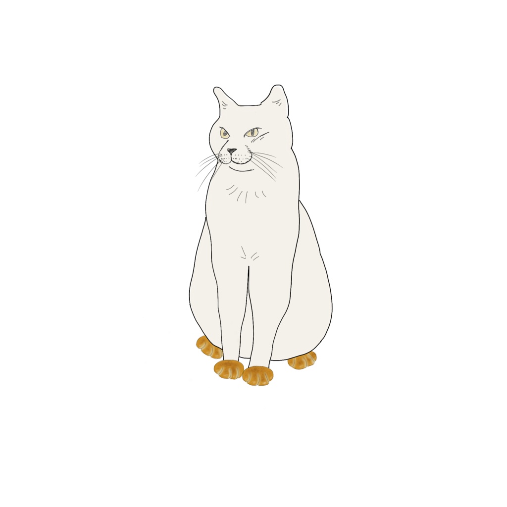 あしはクリームパンな猫