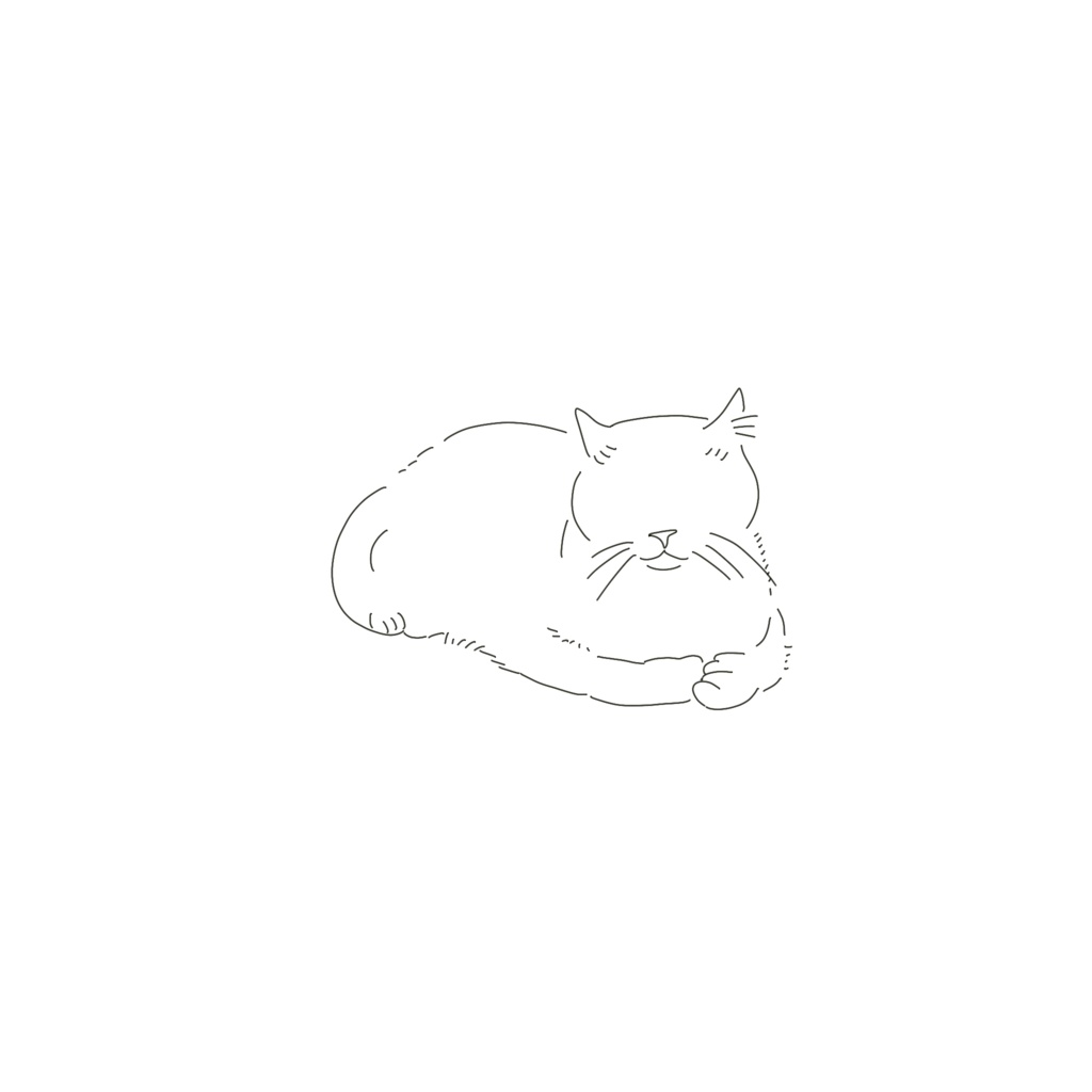 ねこシルエットiPhoneケース