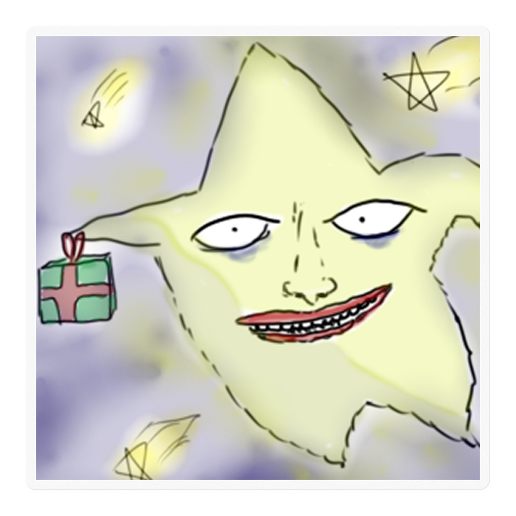 顔面星 ステッカー