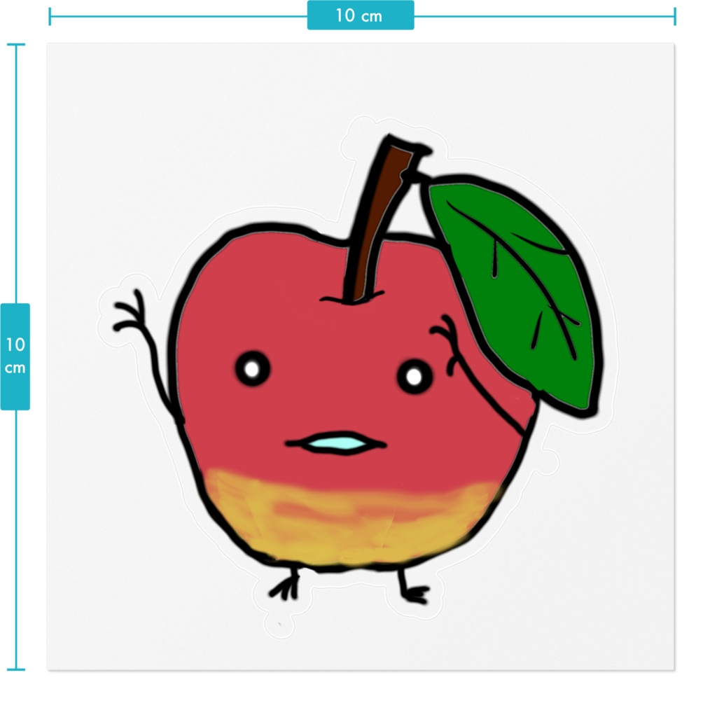 宿林檎ステッカー