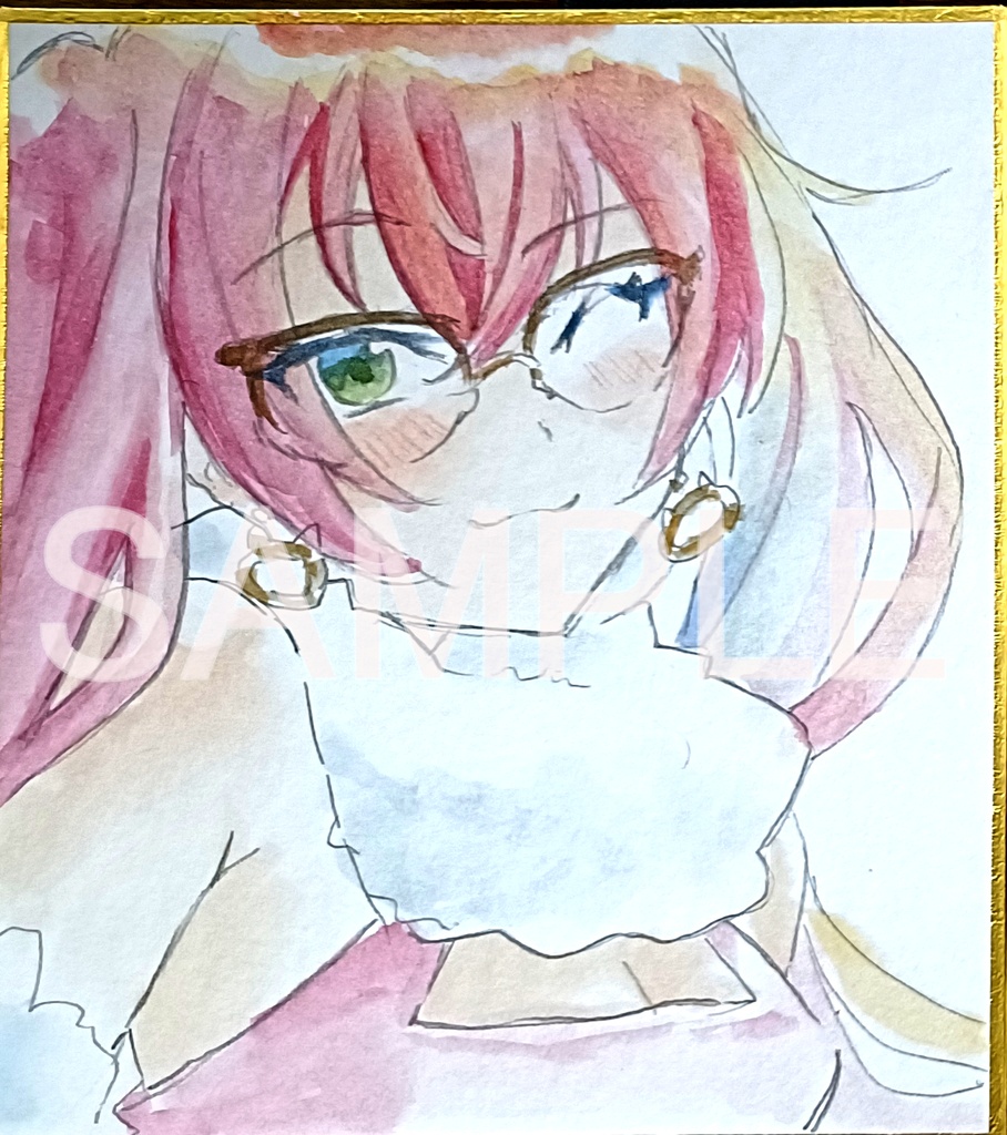宛名付きミニ色紙イラスト②