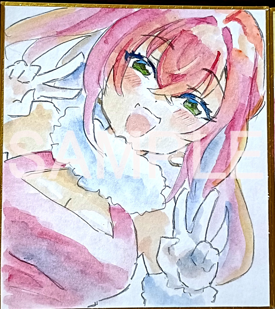 宛名付きミニ色紙イラスト③