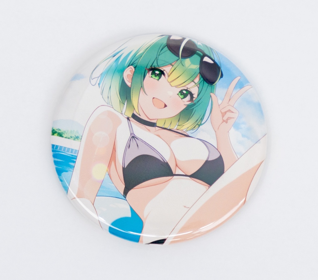 みこしーと一緒💚～夏～缶バッジver
