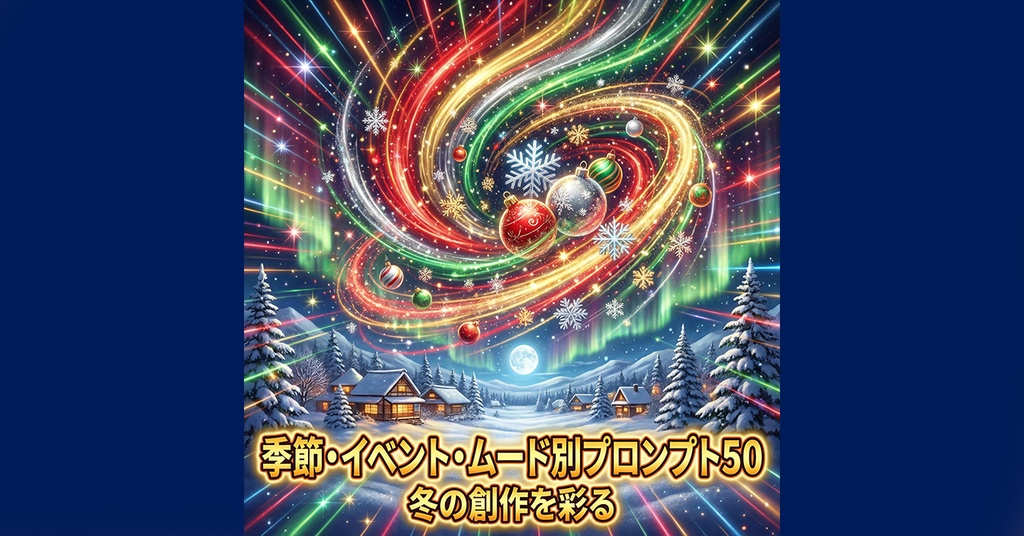 【NovelAI】冬・クリスマス・正月の季節プロンプト50選 - イベントイラスト制作に