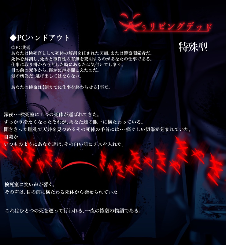 インセインシナリオ『笑うリビングデッド』