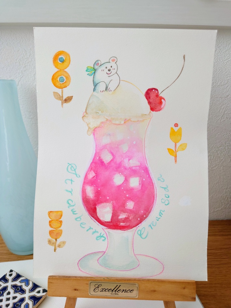 ストロベリーソーダ.。o○strawberry　soda❁