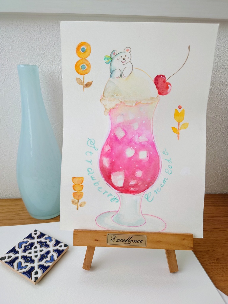 ストロベリーソーダ.。o○strawberry soda❁