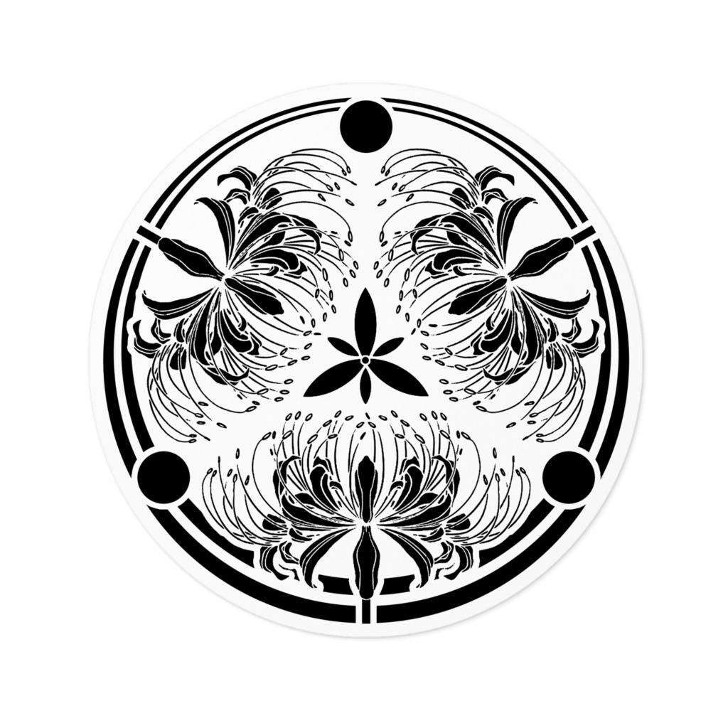 彼岸の家紋ステッカー
