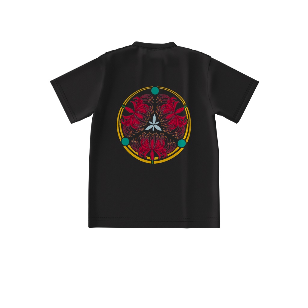 彼岸花の家紋 透 ビッグシルエットTシャツ