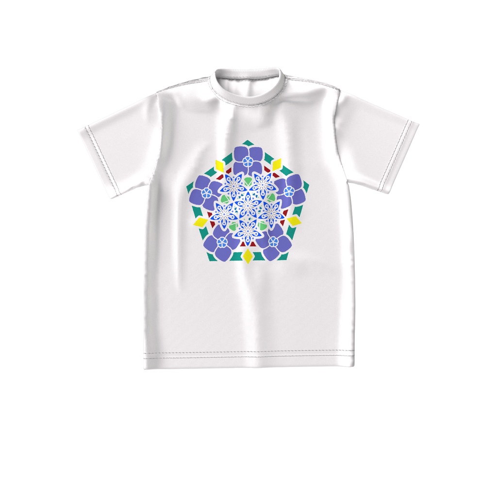 藍姫の家紋 透 ビッグシルエットTシャツ