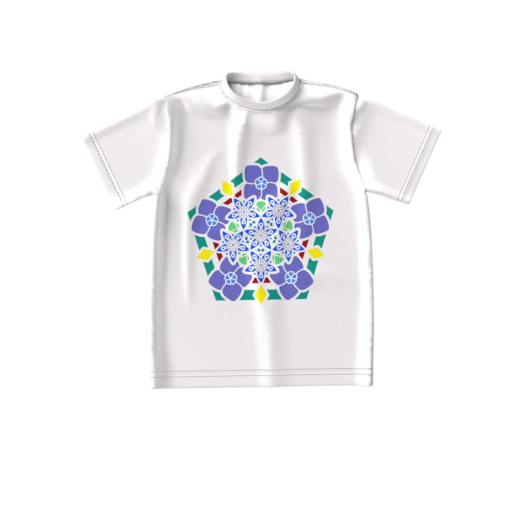 藍姫の家紋 透 ビッグシルエットTシャツ