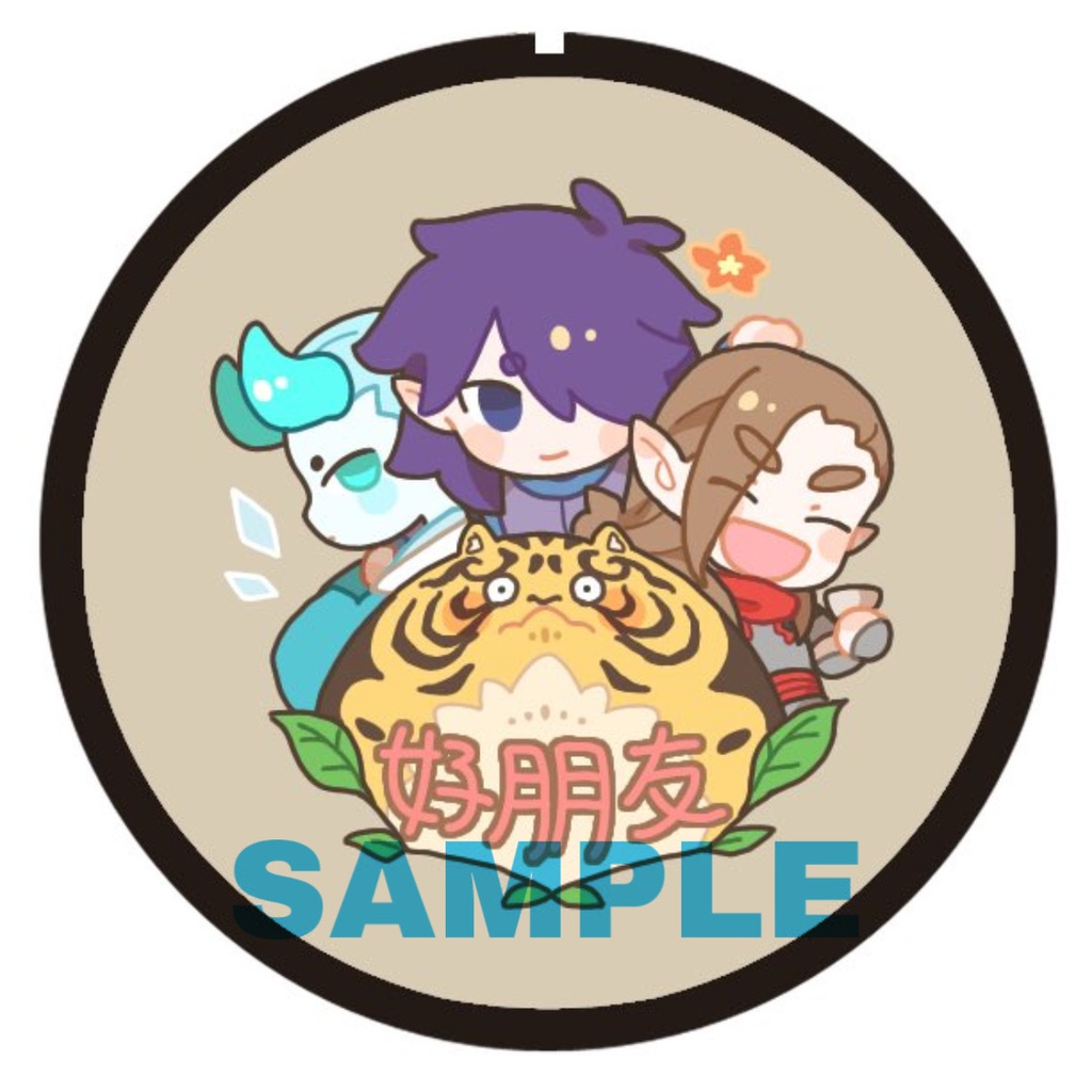 羅小黒戦記 離島組 クラフト缶バッチ