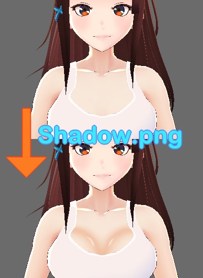 某フー○ーズ風セクシー制服セット VRoidモデル用 注 : ロゴは入っていません (タンクトップ・ホットパンツ・ストッキング)