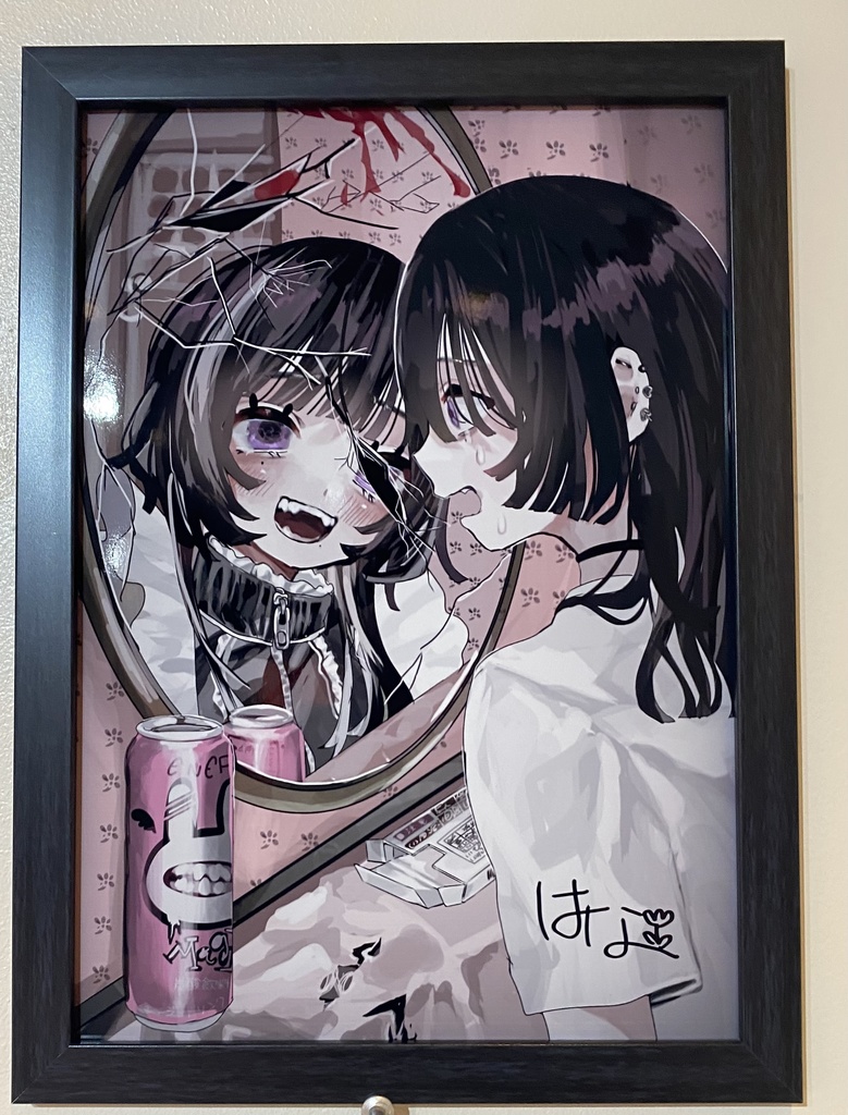 サイン付きイラスト原画⑱