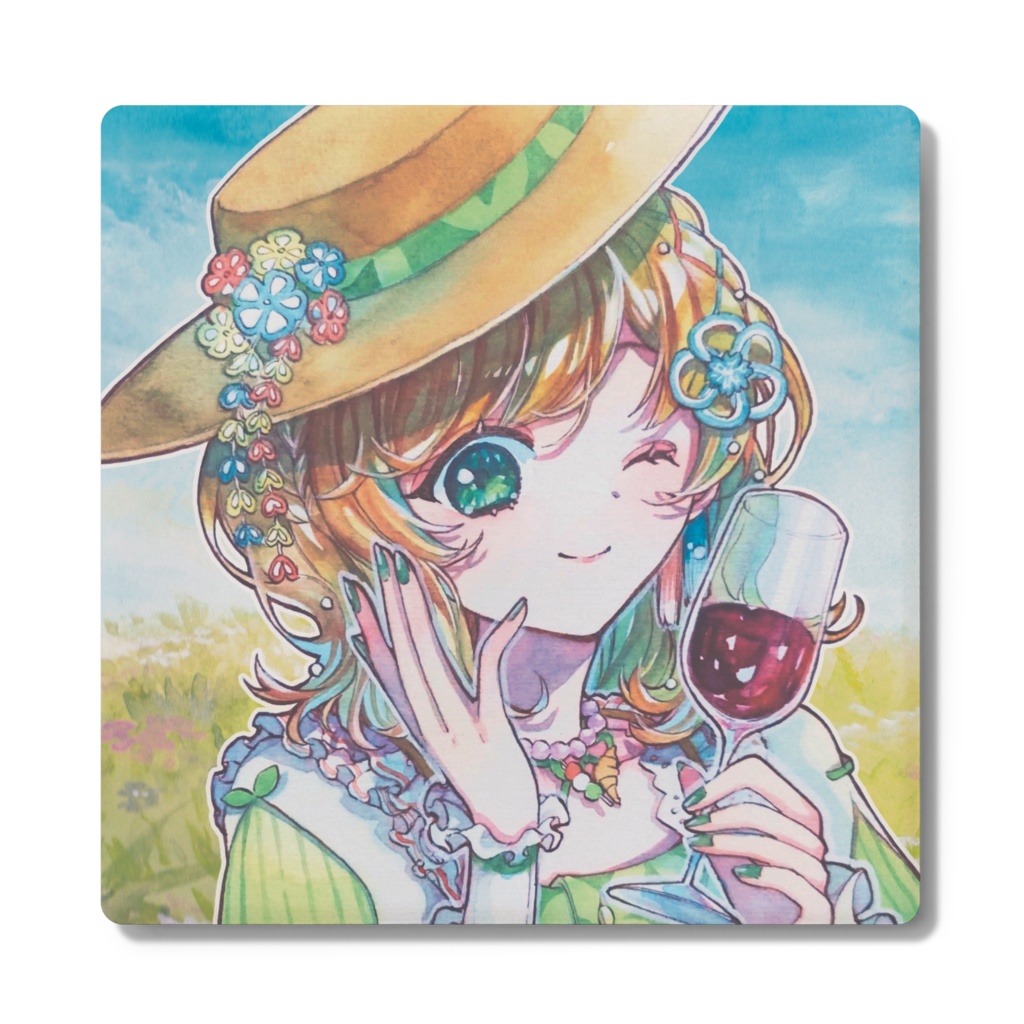 [1.5 Year Anniversary] 雨風ノナリィ コースター Nonallie Amakaze Coaster