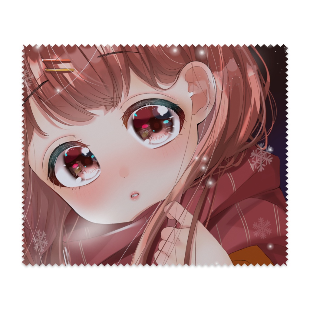 冬の女の子 メガネ拭き こすもぷらねっと Booth