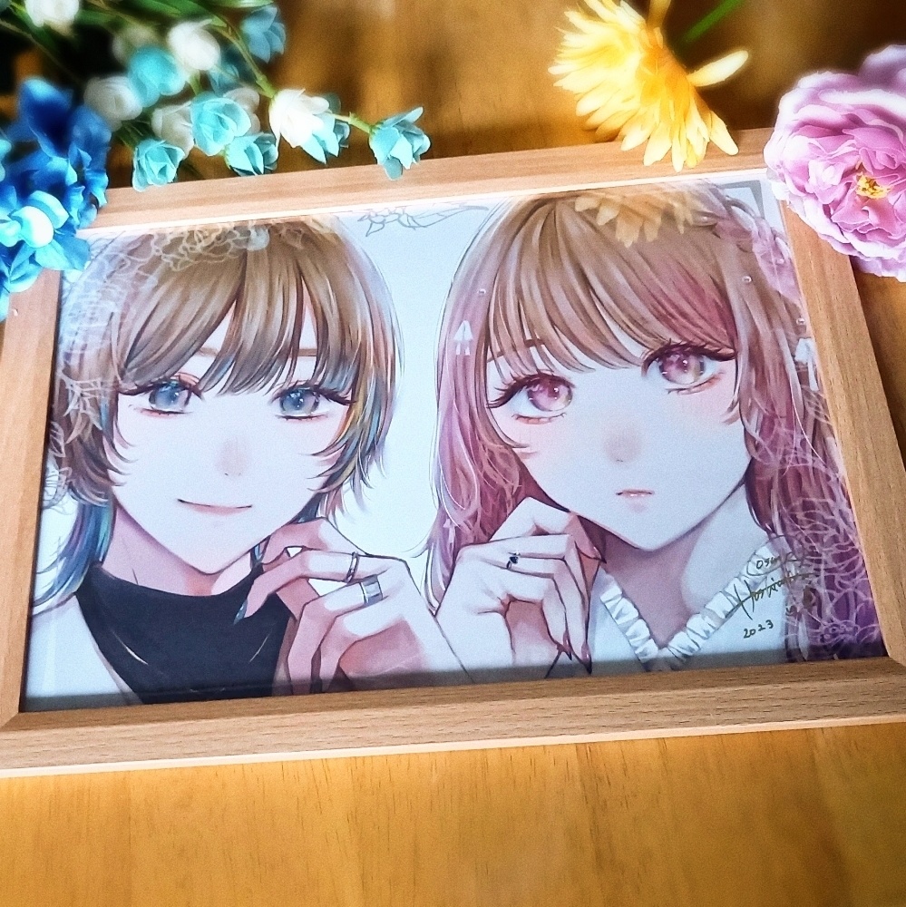 【A4複製原画】BLUE & PINK