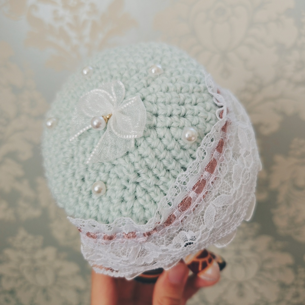 〖ぬい用〗フリルベレー帽