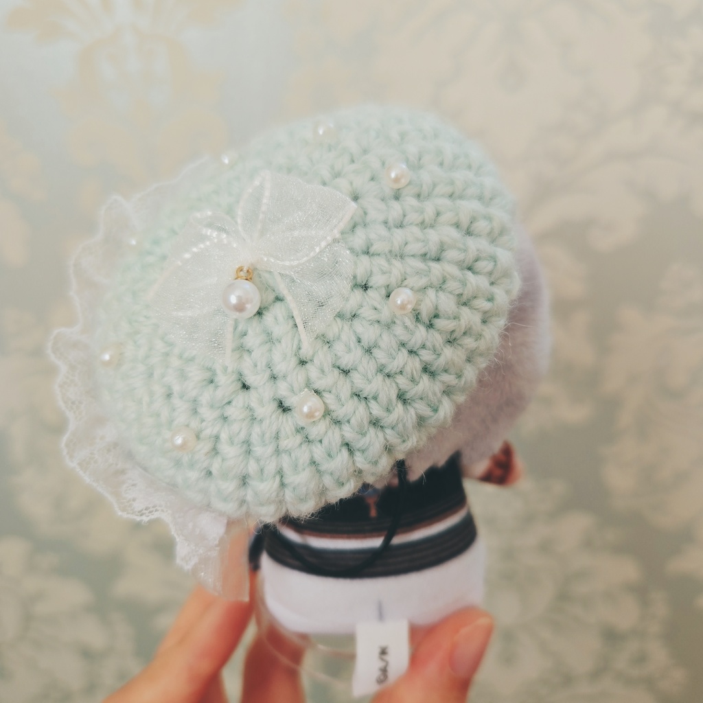 〖ぱぺ用〗フリルベレー帽