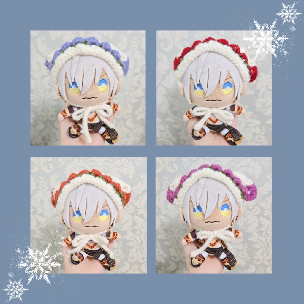 〖ぬい用〗冬毛糸ver.チューリップ編みバブーシュカ