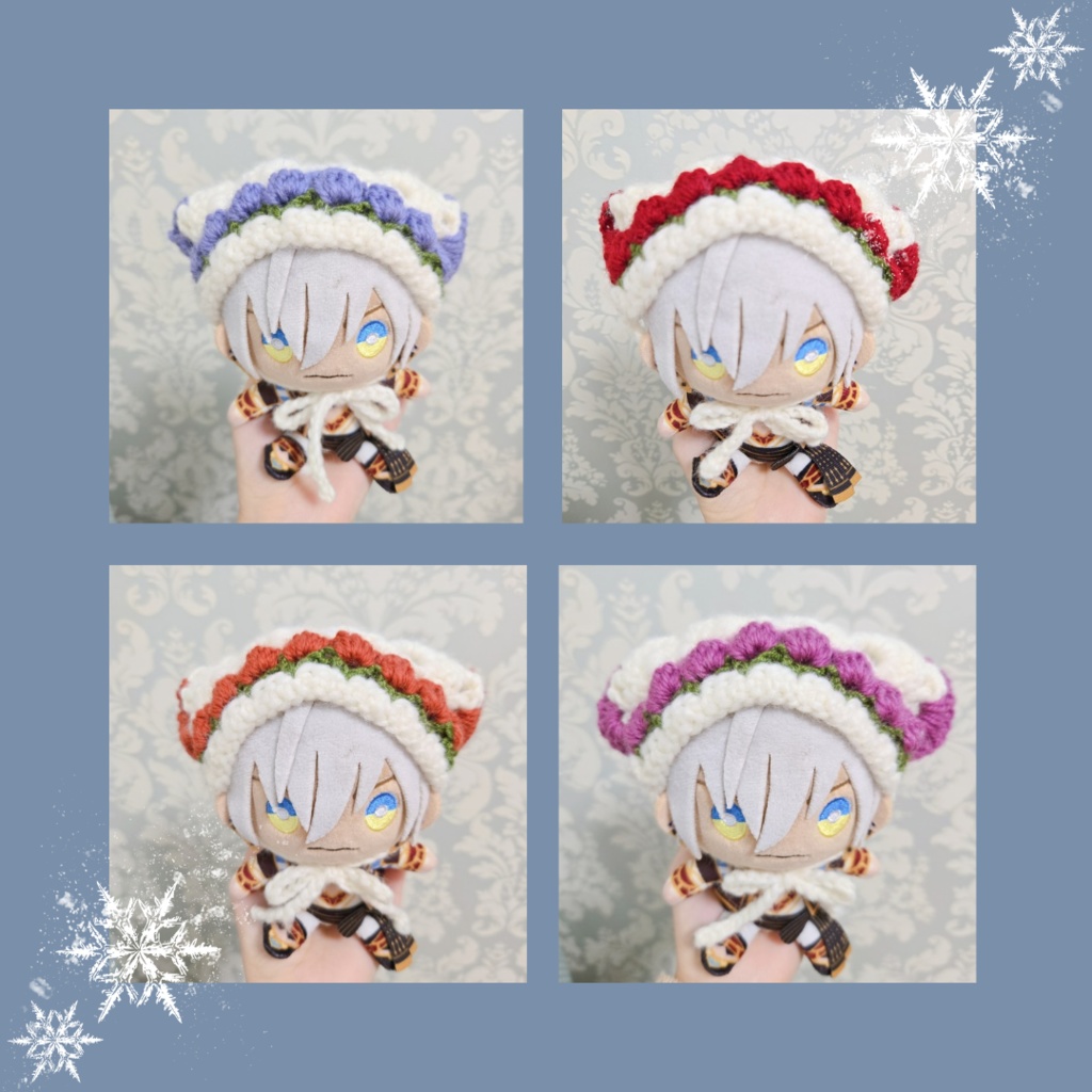 〖ぬい用〗冬毛糸ver.チューリップ編みバブーシュカ