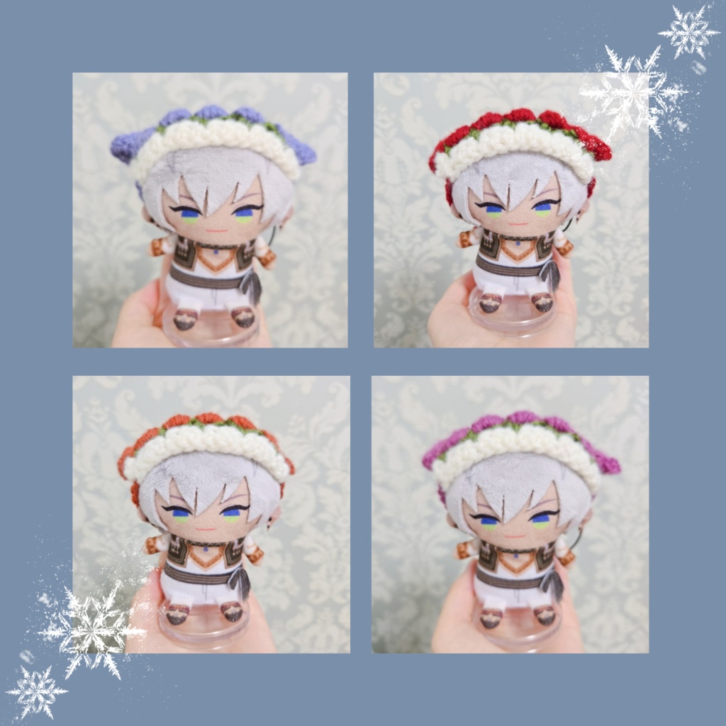 〖ぱぺ用〗冬毛糸ver.チューリップ編みバブーシュカ