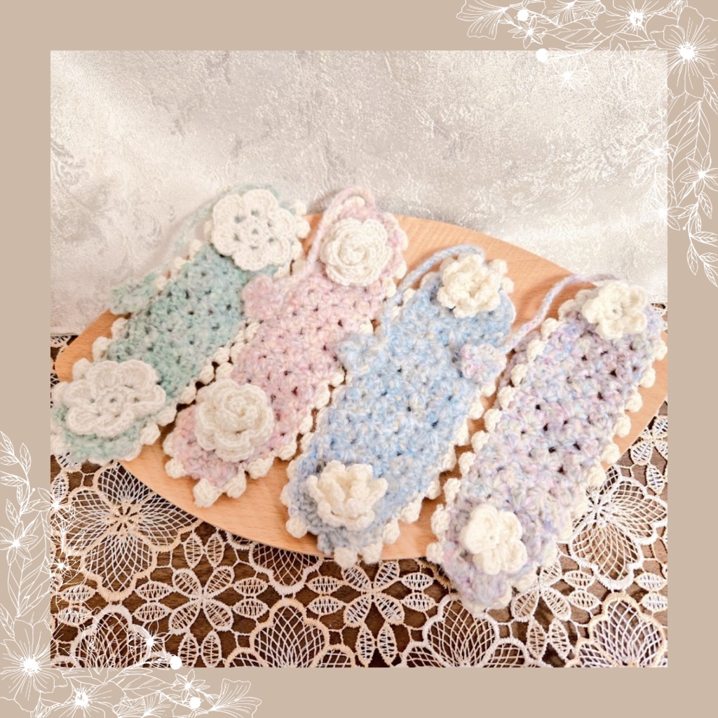 〖ぬい用〗フラワーイヤーマフ