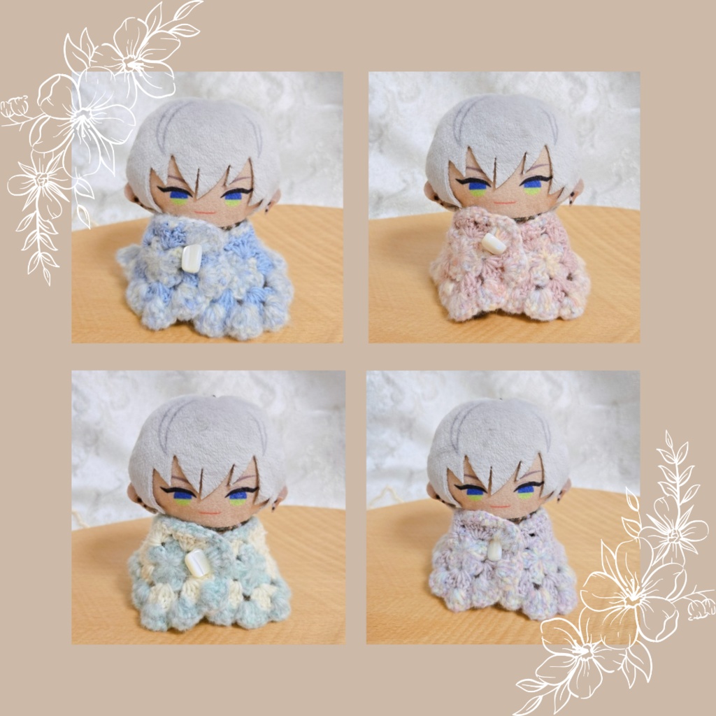 〖ぬいぱぺ兼用〗ふわふわケープ