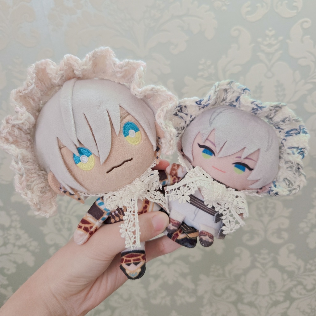 〖ぱぺ用〗ツイード風レースボンネット